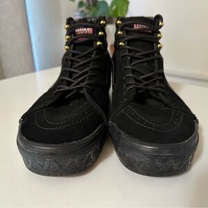 Vans Marvel Black Panther High Top Sneakers In Color Black Size Men US 10.5